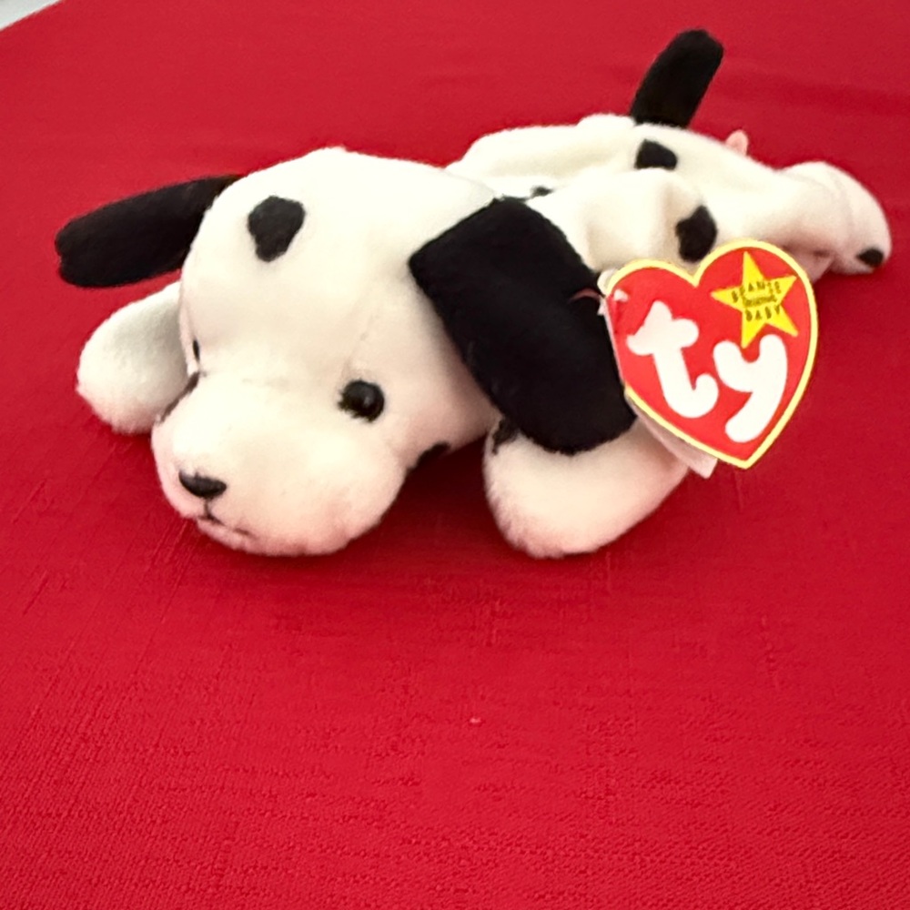 Ty Dalmatian Plush Dog Toy - Black and White